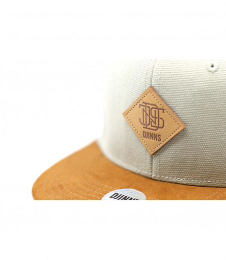 Snapback grau beige